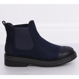 Tmavě modré dámské boty Chelsea WY-2842 Blue námořnická modř 2