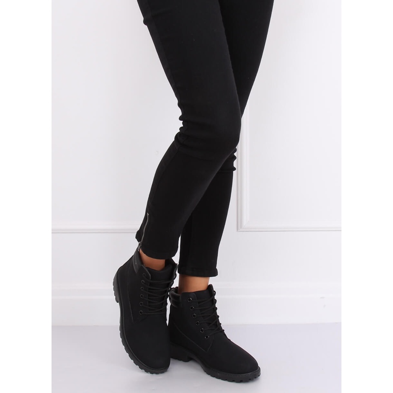 Černé dámské kozačky W-3033 Black černý 2