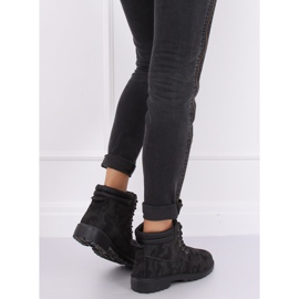 Dámské kozačky Camo W-3033 Blackcamuflage černý 2