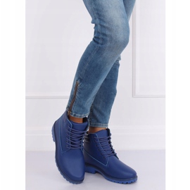Dámské kozačky tmavě modré W-3033 Blue námořnická modř 2