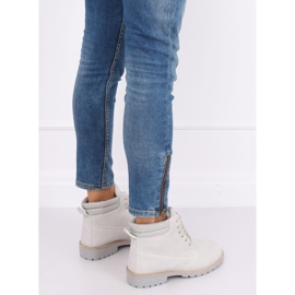 Šedé dámské kozačky W-3033 Grey šedá 2
