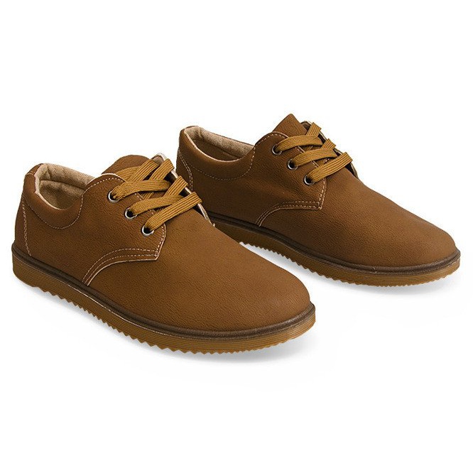 Klasické boty Brogues 1307 Camel hnědý 2