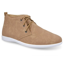 Vysoké elegantní boty 3569 Camel hnědý 1
