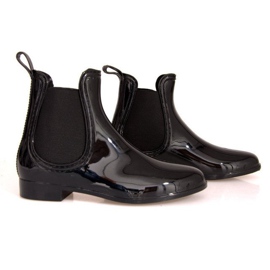 Krátké galoše s gumou SD98 černé černá 1