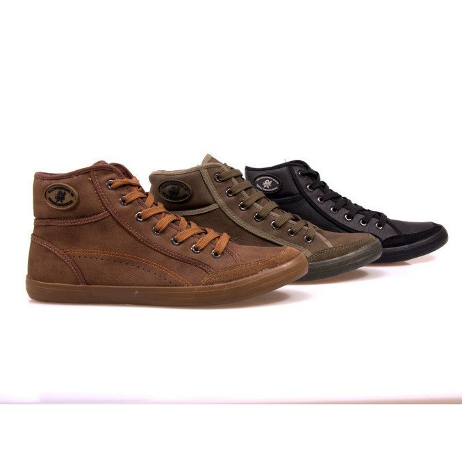Vysoké tenisky 201 Camel hnědý 1