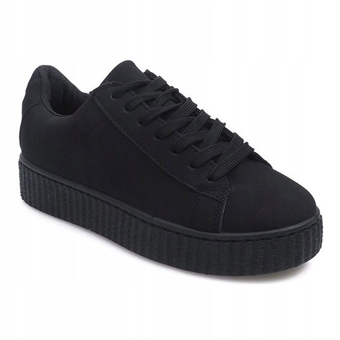 Creepers boty na černé platformě MB-1 černý 2