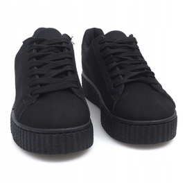 Creepers boty na černé platformě MB-1 černý 1