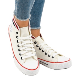 Klasické bílé šněrovací tenisky W01 bílý 1 Klasické bílé šněrovací tenisky W01 bílý 1