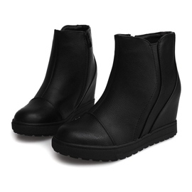 Klínové tenisky J0029A černé černý 1