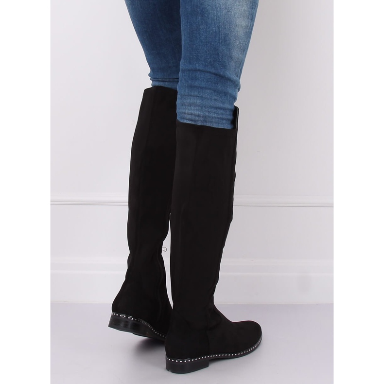 Černé boty pro ženy černé boty H305 Black černý 1