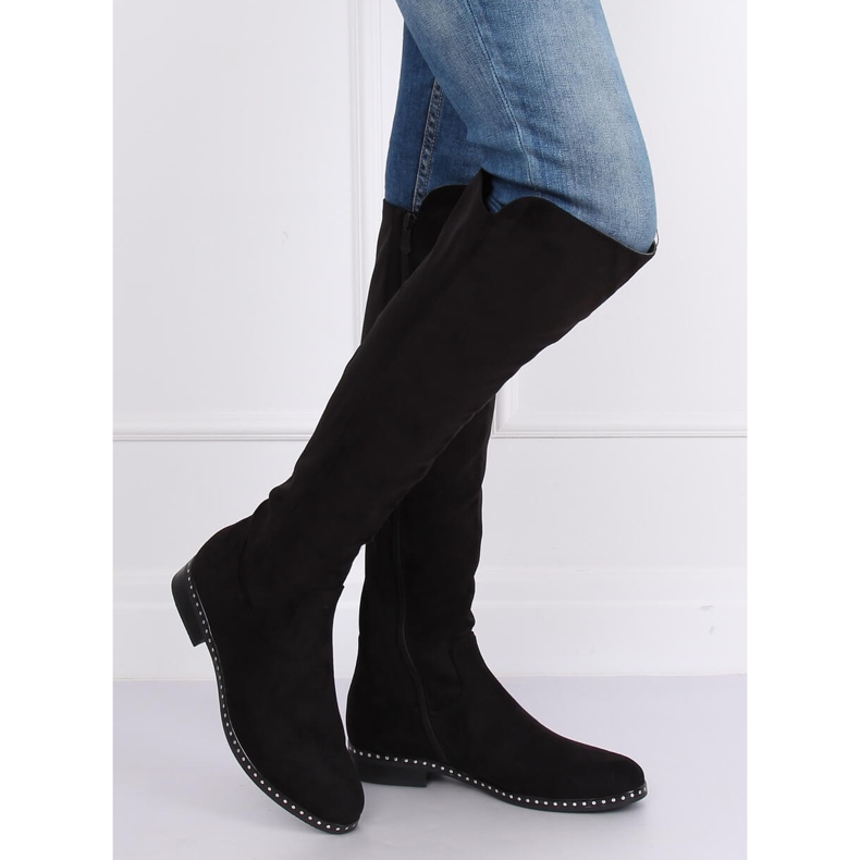 Černé boty pro ženy černé boty H305 Black černý 2