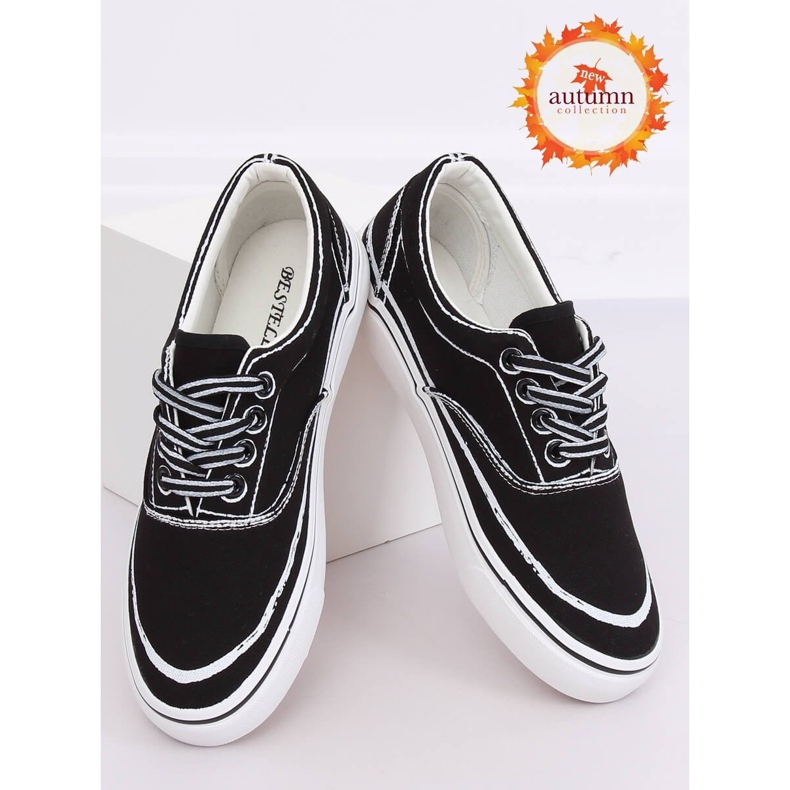 Černé dámské tenisky BS103 Black černý 1