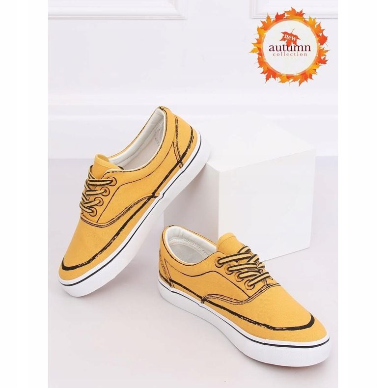 Žluté dámské tenisky BS103 Yellow žluť 1