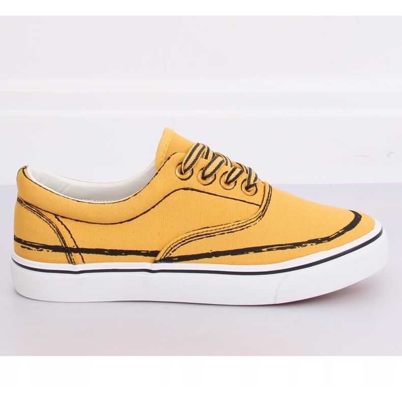 Žluté dámské tenisky BS103 Yellow žluť 2