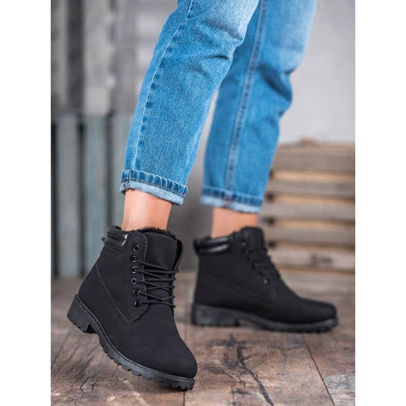 Černé teplé lapače černá 1