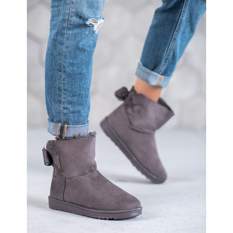 Šedá Mukluki S Mašlí 2