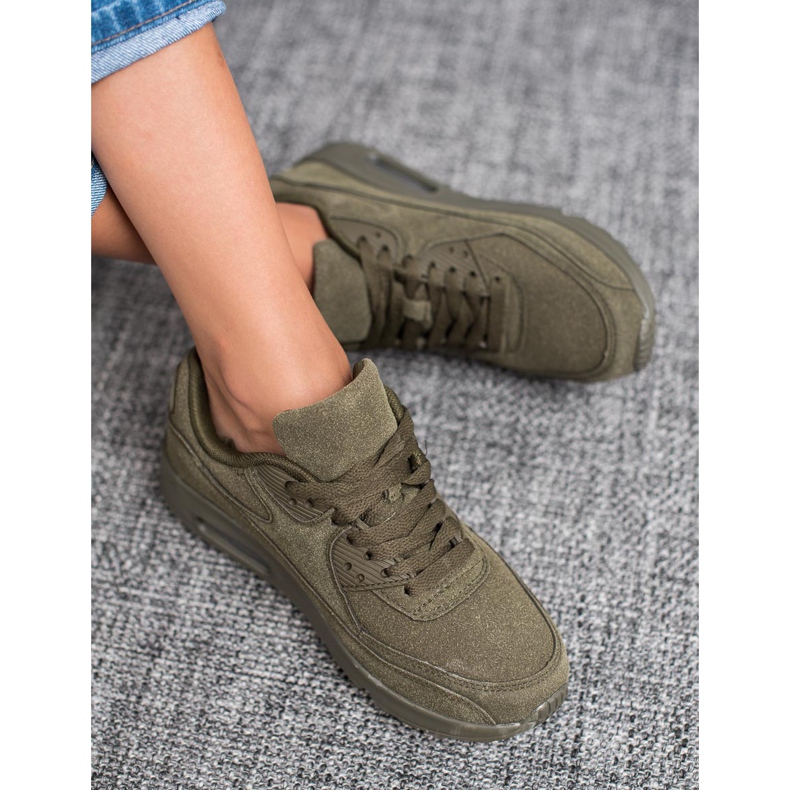 SHELOVET Tmavě zelené sportovní boty zelená 1