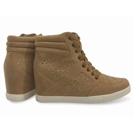 Semišové tenisky 875 béžové béžový 1