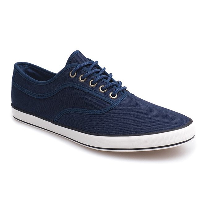 Šněrovací tenisky z tenisek B001 Marineblau námořnická modř 1