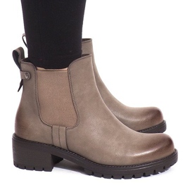 Teplé boty BH56-KB Khaki vícebarevný zelená 1