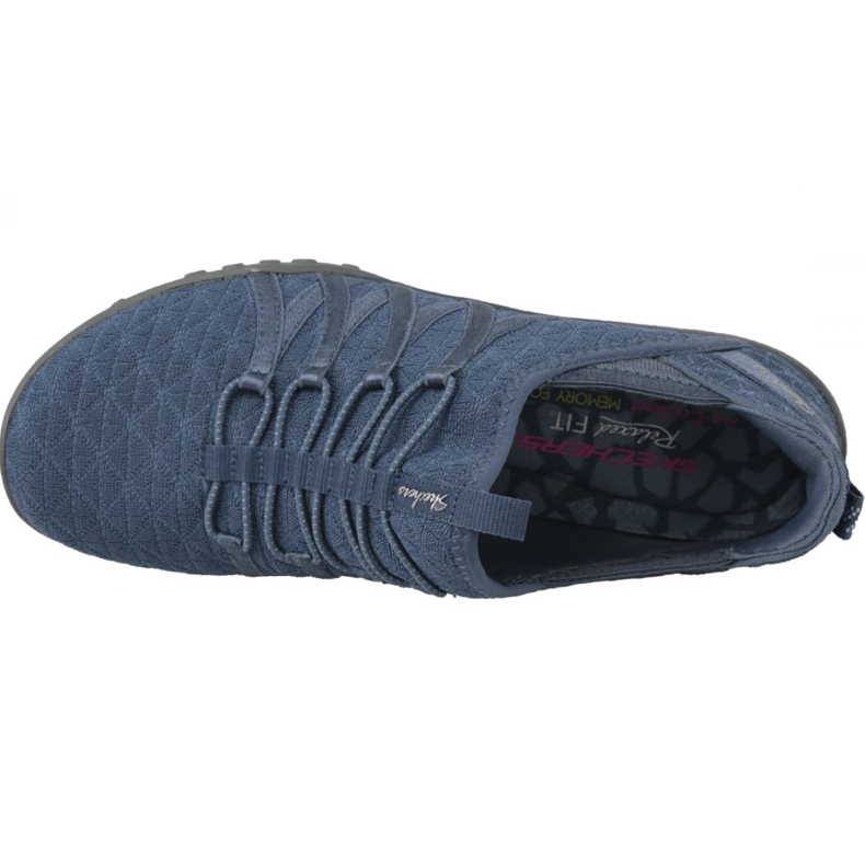 Boty Skechers Breathe Easy W 23048-SLT modrý 2 Boty Skechers Breathe Easy W 23048-SLT modrý 2