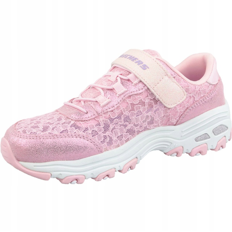 Růžové boty Skechers D'Lites Jr 664086L-LTPK růžový 1 Růžové boty Skechers D'Lites Jr 664086L-LTPK růžový 1
