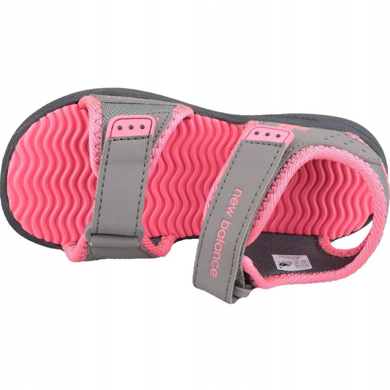 Šedé sandály New Balance Jr K2004PKG růžový šedá 2 Šedé sandály New Balance Jr K2004PKG růžový šedá 2