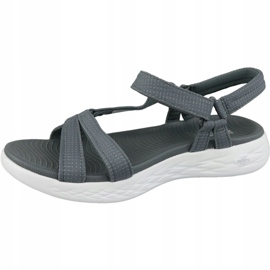 Šedé sandály Skechers On The Go 600 15316-CHAR šedá 1
