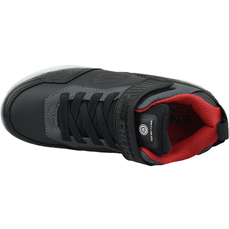 Boty Skechers Energy Lights Jr 90613L-BKRD černá 2