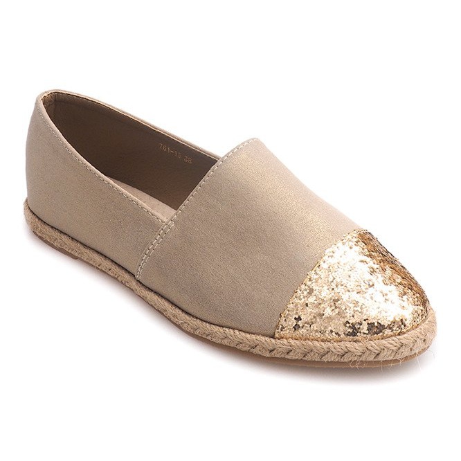 Plátěné tenisky Espadrilles 761-1 Khaki vícebarevný zelený 1