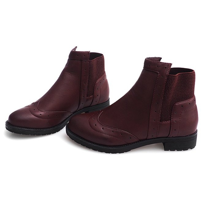 Klasické jazzové boty W102 Bordo červený 1