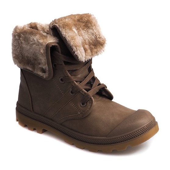Zateplené kozačky R-56 Khaki vícebarevný zelený 2