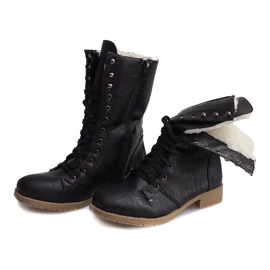 Teplé boty Jodhpur Fur 1053 Black černý 1