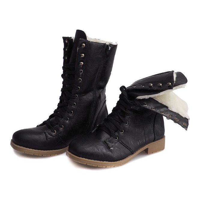 Teplé boty Jodhpur Fur 1053 Black černý 1