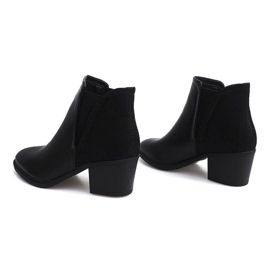 Boty na sloupku s gumou K77 Black černý 1