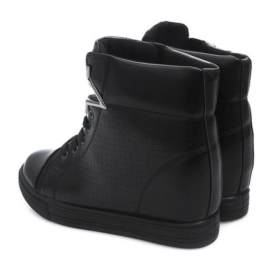 Klínové tenisky 2932-1 černé černá 2