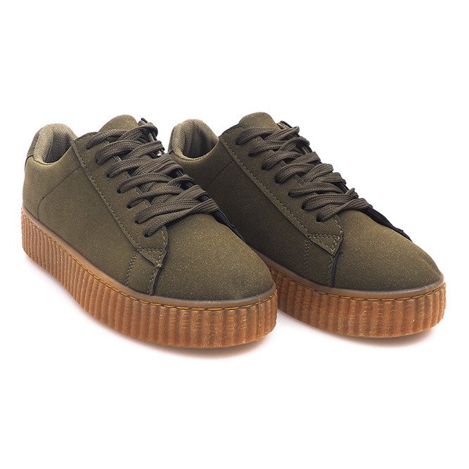 Creepers boty na zelené platformě AM-1101 zelený 1