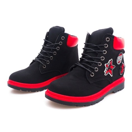 Zateplené kozačky SJ1679-1 černé černá 1 Zateplené kozačky SJ1679-1 černé černá 1