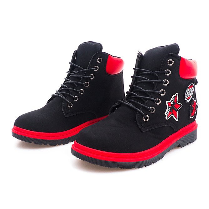 Zateplené kozačky SJ1679-1 černé černá 1