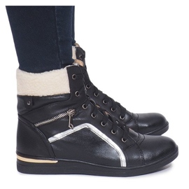 Teplé tenisky RY93022-1 černé černý 1