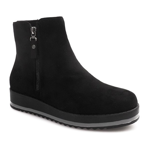 Teplé boty Jodhpur boty K-103 černé černý 1