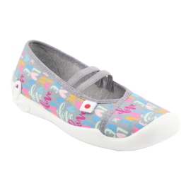 Dětská obuv Befado 116Y261 modrý růžový šedá zelená žlutá 1