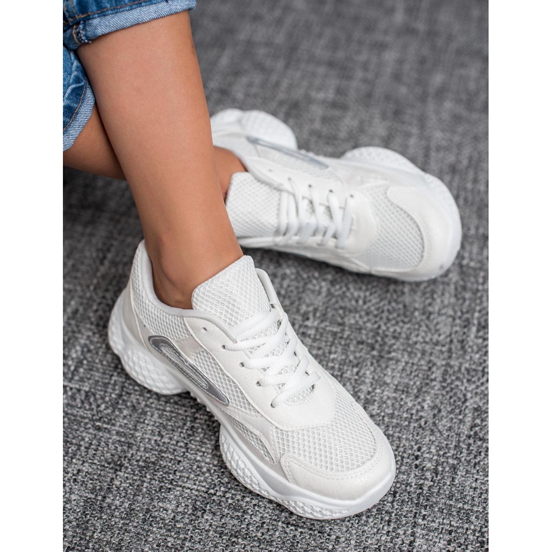 SHELOVET Textilní sportovní obuv bílý 1