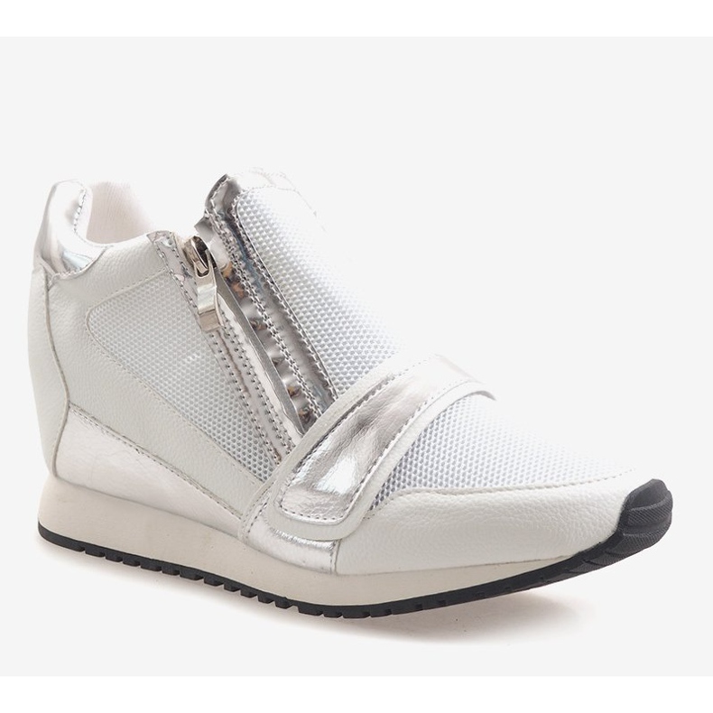 Módní jednoduché tenisky SK48 bílé bílý 1