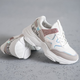 SHELOVET Módní sportovní obuv bílý 1