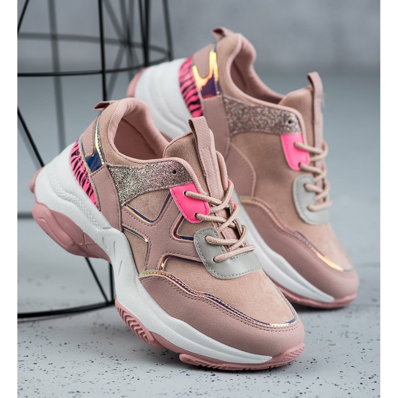 SHELOVET Módní sportovní obuv růžový 2