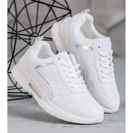 SHELOVET Bílé sportovní boty bílý 1