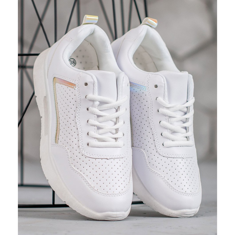 SHELOVET Bílé sportovní boty bílý 2