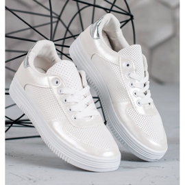 Jumex Svázané sportovní boty bílý 1