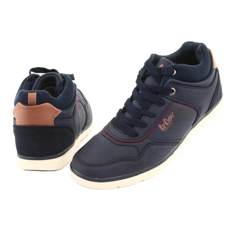 Pánská obuv Lee Cooper 19-29-032B námořnická modrá hnědý námořnická modř 4